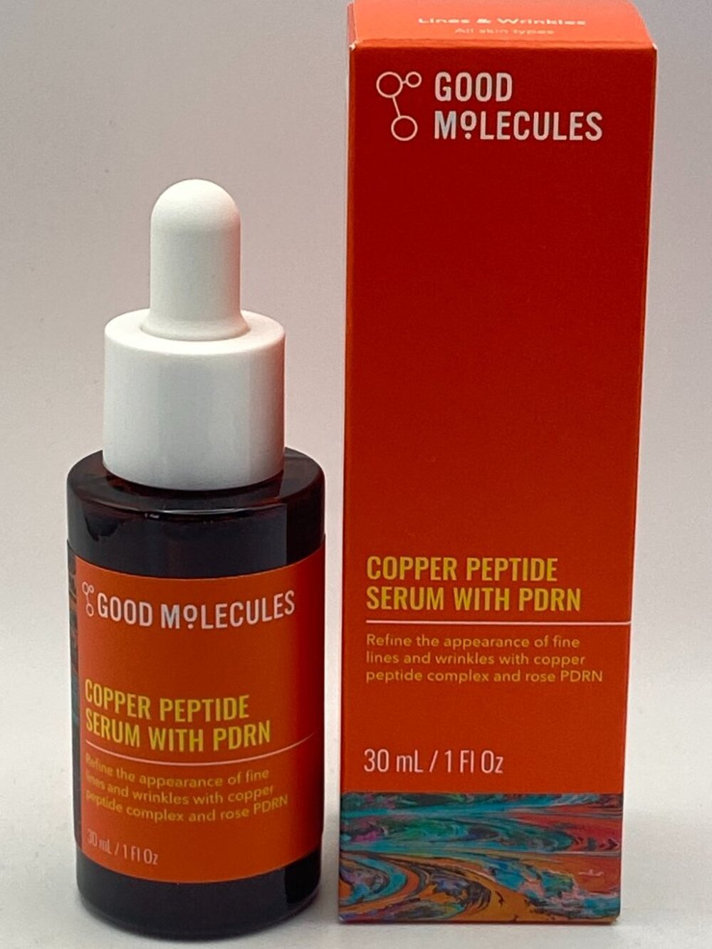 Good Molecules Copper Peptide Serum with PDRN (30 ml / 1 fl oz) - New Boxed